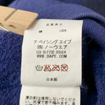 アベイシングエイプ A BATHING APE sta スター ジップアップ スウェット パーカー ブルー Lサイズ 201MT-4311