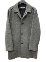 シュプリーム SUPREME 13AW Loro Piana Wool Trench ロロピアーナ ウール トレンチ ステンカラー テーラード フロントボタン 千鳥柄 GRAY グレー系 灰色  コート 総柄 グレー Lサイズ 104MT-1848