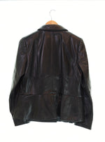 バーバリー BURBERRY LONDON レザージャケット ラムレザー 黒 B2E05-601-09 ジャケット ブラック 46 103LT-53