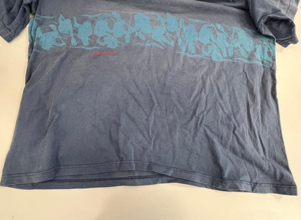 パタゴニア PATAGONIA 90's 90年代 雪なしタグ カヤックプリント  USA製 アメリカ製 青 vintage ヴィンテージ XL Tシャツ ブルー LLサイズ 101MT-4721