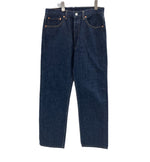 リーバイス Levi's 90's 90年代 赤文字501 脇割り 濃紺 ボタン裏552刻印 MADE IN USA アメリカ製 VINTAGE ヴィンテージ デニム ブルー W34L36 101MB-756