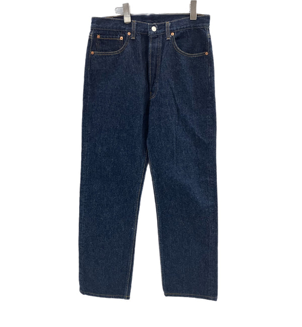 リーバイス Levi's 90's 90年代 赤文字501 脇割り 濃紺 ボタン裏552刻印 MADE IN USA アメリカ製 VINTAGE ヴィンテージ デニム ブルー W34L36 101MB-756
