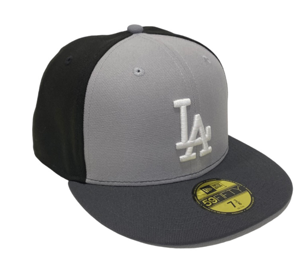 【中古】ニューエラ New Era LA グレー 7 3/8サイズ 帽子 メンズ帽子 キャップ ロゴ グレー