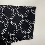 ヴァレンティノ VALENTINO  VLTNグリットプリントオーバーサイズTシャツ RV0MG01UUVC Tシャツ ブラック Lサイズ 201MT-3352