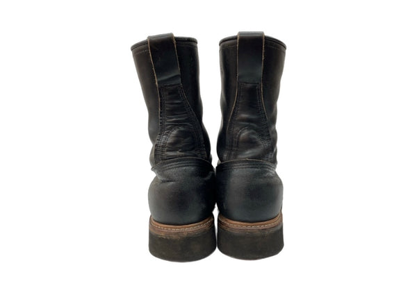 レッドウィング RED WING LOGGER BOOTS ロガー ブーツ 茶芯 レースアップ ワーク ロング バイカー シューズ 黒 メンズ靴 ブーツ その他 ブラック サイズ 8 1/2D 104S-1002