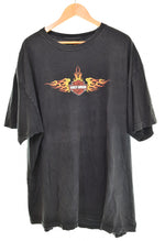 ハーレーダビッドソン HARLEY-DAVIDSON  2005年 ファイヤー フレイム ロゴ Tシャツ 2X 2X Tシャツ ブラック 103MT-3018
