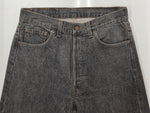 リーバイス Levi's 90s 90年代 501 先染め ブラック ジーンズ ジーパン USA製 ボタン裏544 無地 デニム ブラック W30 L34 104MB-294