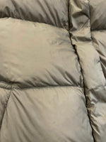 ビームス BEAMS HEART  ノーカラーダウンコート ファー ジャケット ベージュ サイズ0 101LT-220