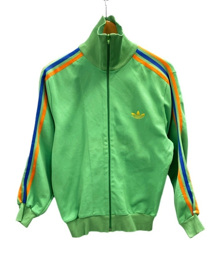 アディダス adidas トラックジャケット 西ドイツ デサント製 DESCENTE 70's 70s 緑 サイズ 3 ジャージ ロゴ グリーン  101MT-2439