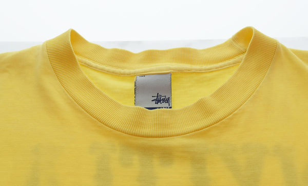 ステューシー STUSSY 90s USA製 NYLTLAロゴ 半袖Tシャツ Tシャツ イエロー 103MT-2748