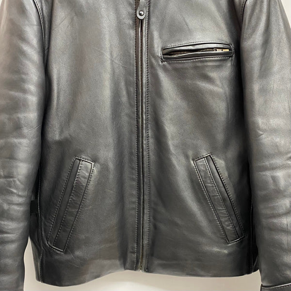 【曜日割引対象外】 ハーレーダビッドソン HARLEY-DAVIDSON USA製 SCREAMIN EAGLE レザージャケット シングルライダースジャケット ジャケット ブラック 40サイズ 201MT-4533 VB