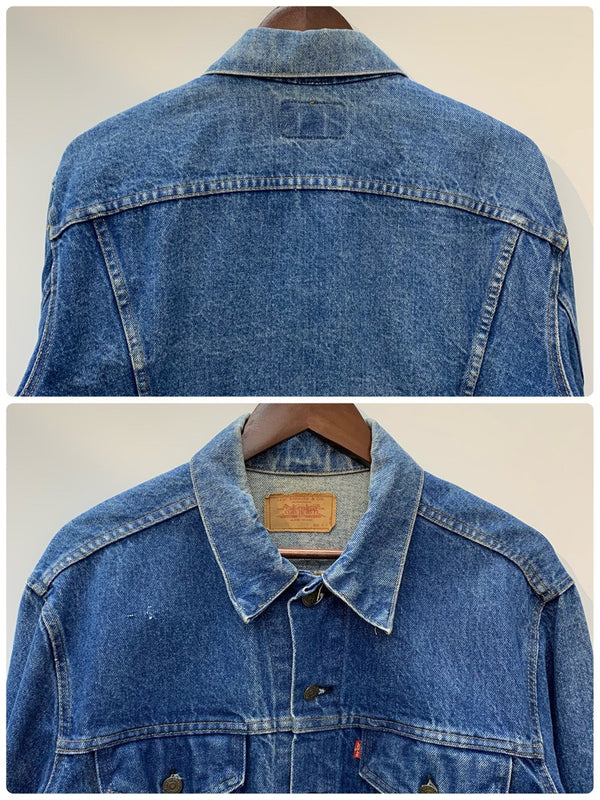 【曜日割引対象外】 リーバイス Levi's 80's 70505 0215 4th USA製 デニム ジャケット 48サイズ 201MT-3254 VB