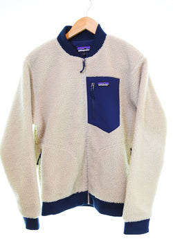 パタゴニア PATAGONIA Retro-X BOMBER Jacket レトロ ボマージャケット フリースブルゾン 22830FA19 ジャケット ベージュ Sサイズ 103MT-3131
