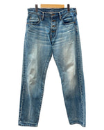 シュガーヒル SUGARHILL 22SS CLASSIC DENIM PANTS クラシック デニム パンツ シンチバック ボタンフライ パッチ ズボン 青 無地 22SSPT08 デニム ブルー サイズ 32 104MB-142