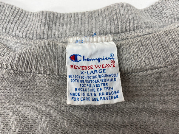 チャンピオン Champion REVERSE WEAVE リバースウィーブ 90's ヴィンテージ 刺繍タグ Harvard アイビーリーグ カレッジ 灰色 XL スウェット 刺繍 グレー 104MT-314