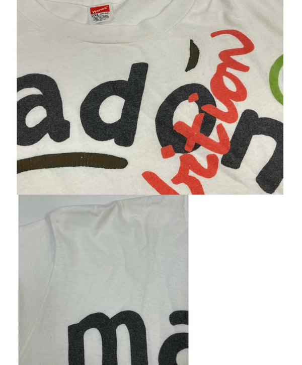 ヴィンテージ vintage 90's 90s Hanes Madonna Blond Ambition tour ©1990 マドンナ ツアーTee プリント 2L Tシャツ ホワイト LLサイズ 101MT-3411