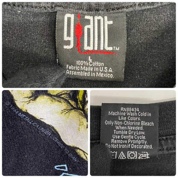 ヴィンテージ vintage 90's メタリカ METALLICA PUSHEAD GIANT USA製 1994 Tシャツ ブラック Lサイズ 201MT-3933 VB