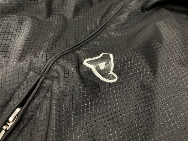 ステューシー STUSSY OLD ZIP HOODIE NYLON JACKET ジップ フーディ ナイロン ジャケット 黒 ジャケット ワンポイント ブラック Lサイズ 104MT-1921