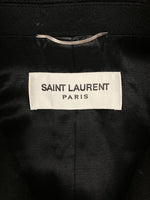 サンローラン Saint Laurent 16年 Pea Coat ピー コート Pコート ウールジャケット エディ期 アウター ブルゾン 黒 469647 Y060W サイズ 44 コート 無地 ブラック 104MT-1065