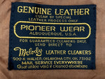 ヴィンテージ vintage MS.PIONEER USA製 70's~90’s GENUINE LEATHER 本革 スウェード ウエスタン フリンジ テーラード フロントボタン BROWN 茶色 ジャケット ブラウン SIZE8 104LT-198