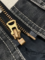 ロードランナー ROAD RUNNER KOBE PRISONER VEST プリズナー ベスト 囚人ベスト ダック ジップアップ ライダース 紺 ベスト ボーダー ネイビー Mサイズ 104MT-2003