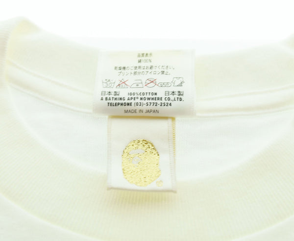アベイシングエイプ A BATHING APE  gold card ゴールド会員 ゴールドカード 限定 Tシャツ Tシャツ ホワイト LLサイズ 103MT-2799