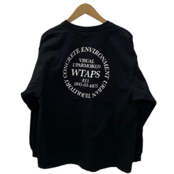 ダブルタップス W)taps 23AW  ロンT ブラック 1サイズ 201MT-3358