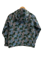 ノースフェイス THE NORTH FACE NOVELTY COMPACT JACKET コンパクトジャケット ナイロンジャケット フーディ ジップアップ ライトアウター 総柄 NPW71535 ジャケット ブルー Sサイズ 101LT-225