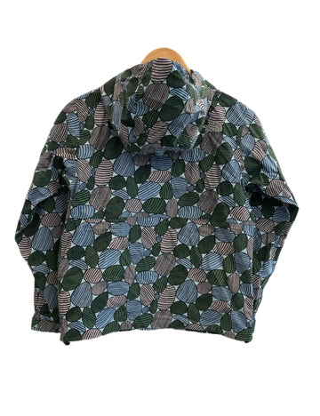 ノースフェイス THE NORTH FACE NOVELTY COMPACT JACKET コンパクトジャケット ナイロンジャケット フーディ ジップアップ ライトアウター 総柄 NPW71535 ジャケット ブルー Sサイズ 101LT-225