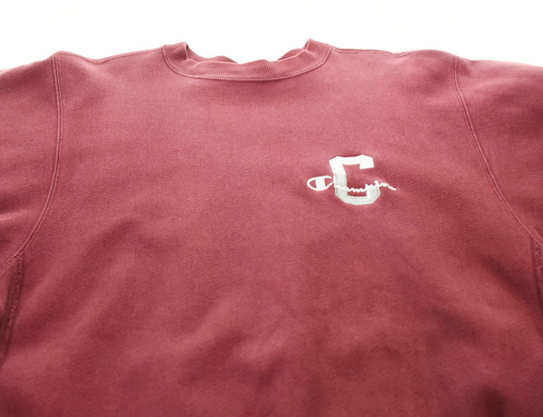 チャンピオン Champion REVERSE WEAVE リバースウィーブ 90’s 後期 刺繍 Sweatshirt スウェットシャツ トレーナー 赤 スウェット 刺繍 レッド LLサイズ 103MT-371