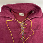 【曜日割引対象外】 ヴィンテージ vintage Punderson 60's 70's レースアップ デニムプルオーバーシャツ ジャケット ワインレッド 201MT-4872 VB