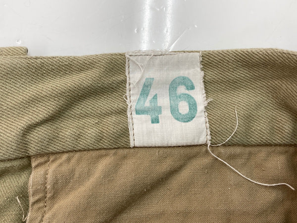 ミリタリー Military French Army フランス軍 Ｍ52 チノ ツータック 後期 ユーロ 無地 ボトムスその他 ベージュ サイズ46 104MB-374