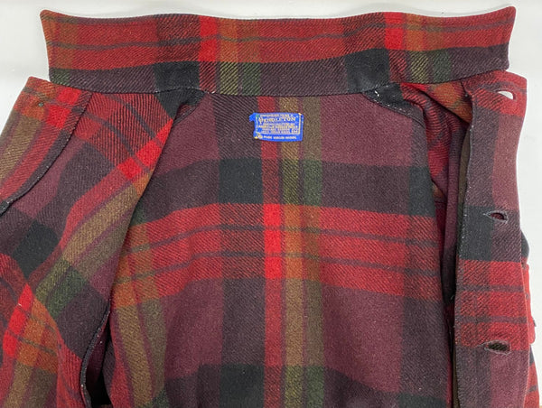 【曜日割引対象外】 ペンドルトン PENDLETON 60's バッファローチェック ウールジャケット ジャケット レッド Mサイズ 201MT-4418 VB