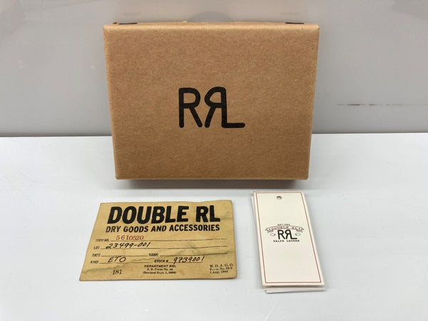 ダブルアールエル RRL TOOLED LEATHER CARD WALLET ツールド レザー カード ウォレット カードケース レザー 茶 財布・ケース クレジットカードケース 総柄 ブラウン 104W-25