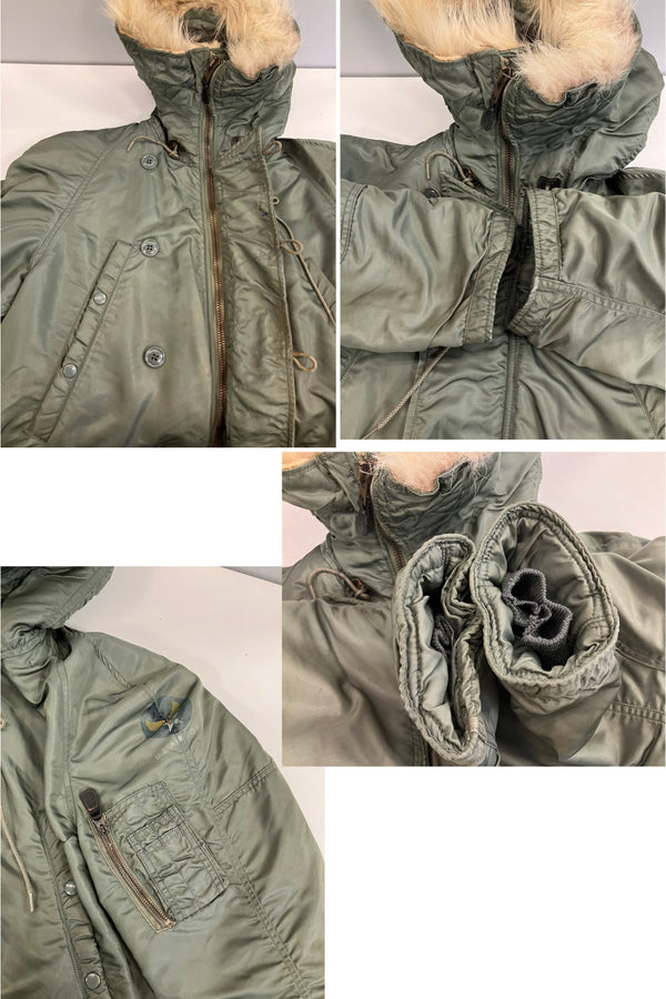 ミリタリー military 60's 60年代 USAF 米軍 実物 空軍 US AIR FORCE N3-B フライトジャケット VINTAGE ヴィンテージ コート カーキ 101MT-4900