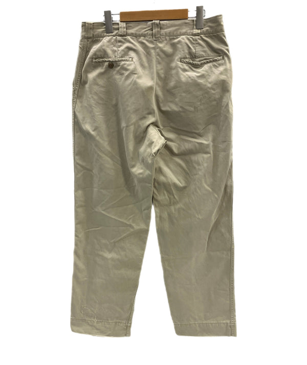 ビッグマック BIG MAC 50’s 50年代 PENNEY'S ペニーズ  青赤タグ チノパン ワークパンツ 尿素ボタン GRIPPER ZIPPER VINTAGE ヴィンテージ チノパン ベージュ - 101MB-739
