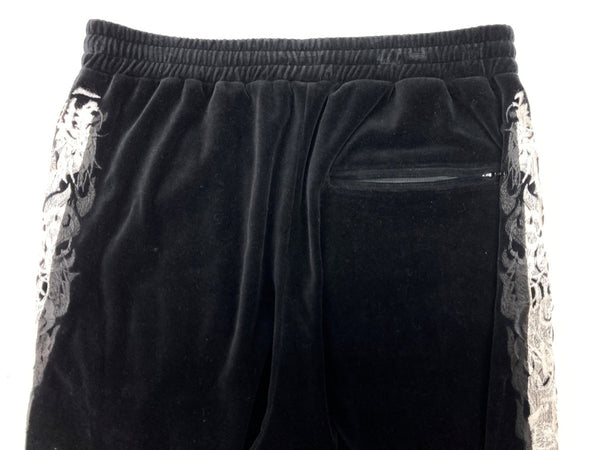 ダブレット doublet 19AW LINED CHAOS EMBROIDERY TRACK PANTSトラック パンツ ベロア 刺繍 ジャージ ズボン 黒 ロゴ 19AW16PT110 ボトムスその他 ブラック Mサイズ 104MB-389