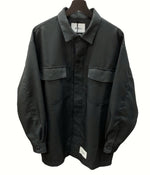 ダブルタップス WTAPS HUEY L/S SHIRT POLY TWILL ロングスリーブ シャツ ヒューイツイル BLACK 黒 221BRDT-SHM03 SIZE2 長袖シャツ ロゴ ブラック 104MT-760