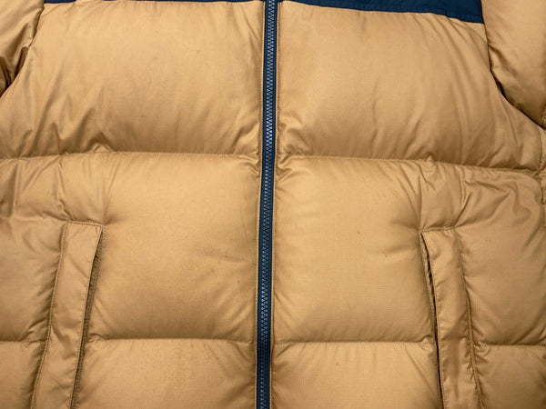 ザノースフェイス THE NORTH FACE NUPTSE JACKET ヌプシジャケット ダウン アウター アウトドア 茶 キャメル ND91841 ジャケット ロゴ ブラウン Lサイズ 104MT-2096