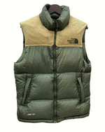 ザノースフェイス THE NORTH FACE NUPTSE DOWN VEST ヌプシ ダウン ベスト 700LTD アウター アウトドア 韓国タグ 茶色 緑 NF201B50 ベスト ロゴ カーキ Sサイズ 104MT-885