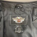 【曜日割引対象外】 ハーレーダビッドソン HARLEY DAVIDSON レザーベスト ベスト ブラック Sサイズ 201MT-3960 VB