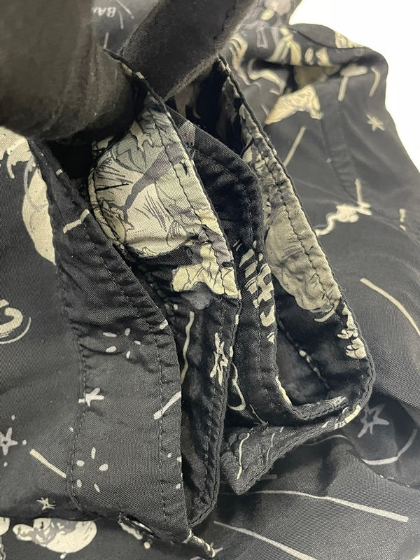 ポーター クラシック PORTER CLASSIC ALOHA CHINESE SHIRT 落ちこぼれ スパイ アロハ チャイニーズ シャツ 2 長袖シャツ ブラック 601MT-90