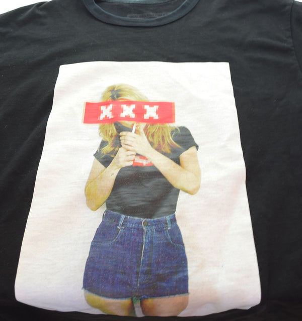 ゴッドセレクション  GOD SELECTION XXX KATE MOSS T-SHIRT ケイトモス Tシャツ Tシャツ ブラック Lサイズ 103MT-2950
