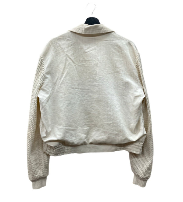 ヴィンテージ vintage 50s 50年代 SPIEGEL ロカビリー コットンピケ ケーブルニット スポーツジャケット 切替 白 ジャケット 無地 ホワイト 104MT-1927