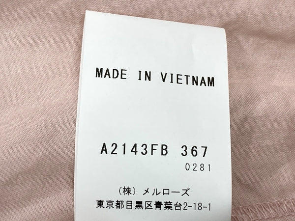 ピンクハウス PINKHOUSE 24AW ローズレース使い フード付 長袖 ブラウス ボレロ フリルスリーブ リボン ミニサテン ピコフリル レース ティアード ROSE コットン 綿 ロリータ ゴスロリ PINK A2143FB 367 カーディガン 花 ピンク 104LT-245