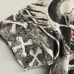 【曜日割引対象外】 ヴィンテージ vintage 90's skull tee タグ無し Tシャツ ホワイト 201MT-4685 VB