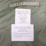 【曜日割引対象外】 ワイパー WAIPER CWU-36 フライトジャケット 8415-01-010-1911 ジャケット カーキ XLサイズ 201MT-4439 VB