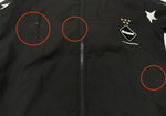 エフシーレアルブリストル F.C.Real Bristol COCA-COLA MULTI PATTERN JACKET コカコーラ マルチ パターン ナイロン フーディ 星柄 バックプリント フロントジップ BLACK 黒 FCRB-200009 ジャケット ロゴ ブラック 104MT-1842