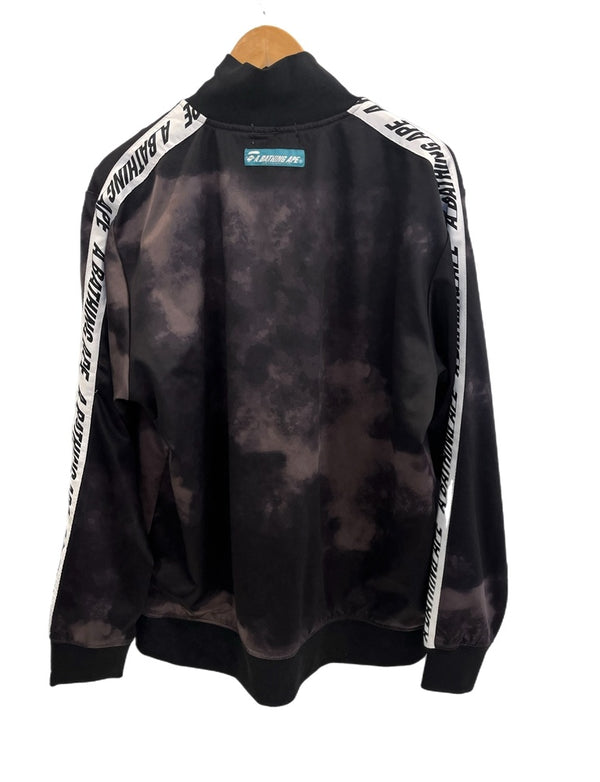 ア ベイシング エイプ A BATHING APE トラックジャケット ジャージ タイダイ柄  001SWJ301002M XL ジャケット ブラック LLサイズ 101MT-4257