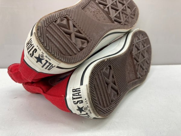 コンバース CONVERSE ALL STAR HI オール スター ハイ キャンバス ヴィンテージ USA製 シューズ US6 1/2 赤 M9621 メンズ靴 スニーカー レッド 25cm 104S-885
